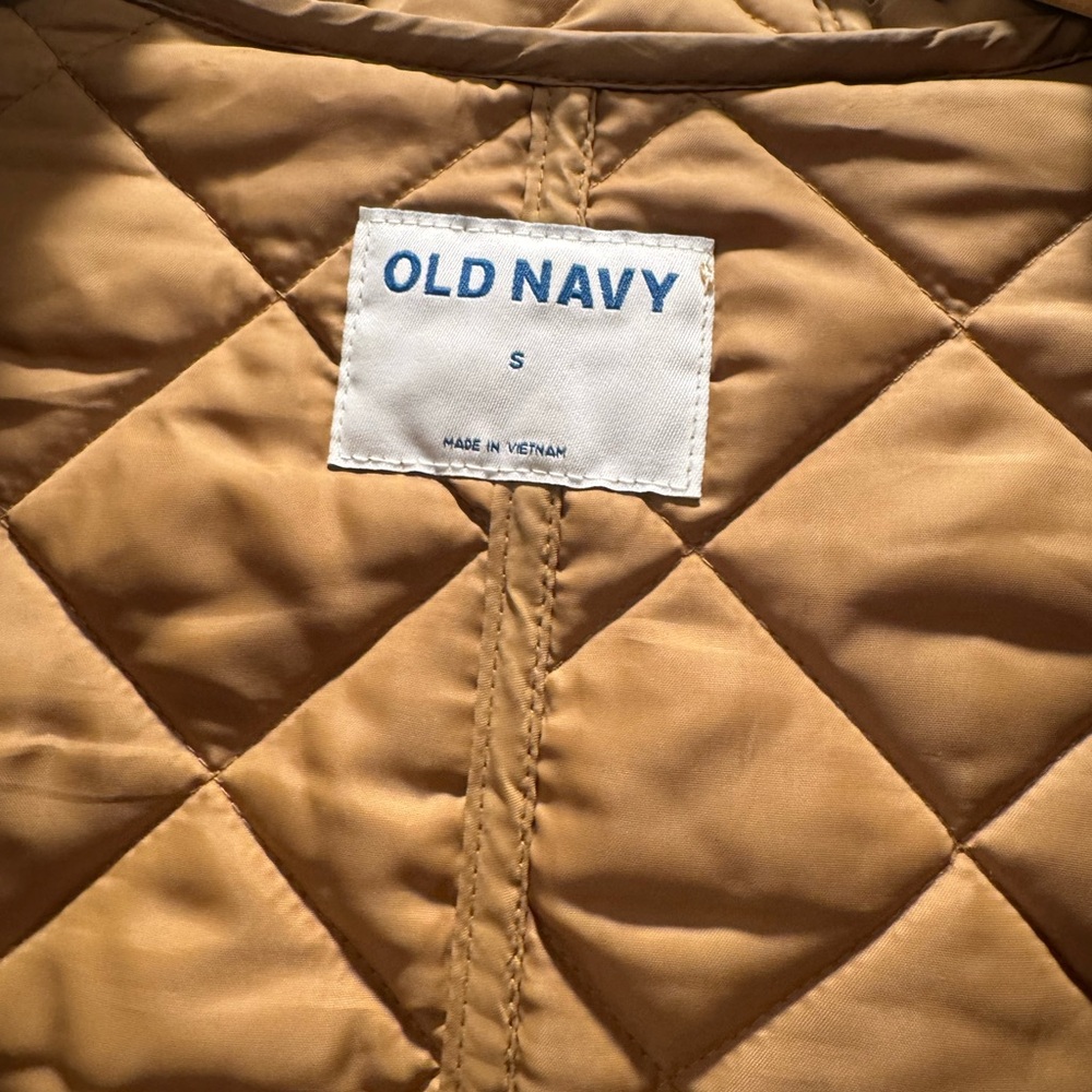 OLD NAVY Quilted Beige neutral  Jacket - Picture 4 of 5
